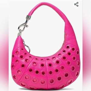 Rebecca Minkoff mini croissant bag hot pink💓